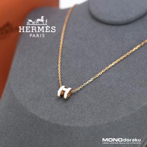 HERMES エルメス　イタリーク　ネックレス　シルバー925 紐　トグル金具 HERMES（エルメス） ネックレス イタリーク Hモチーフ シルバー925