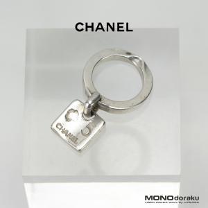 シャネル CHANEL ココマーク スクエアチャーム コスチュームジュエリー メタル シルバーカラー ヴィンテージ