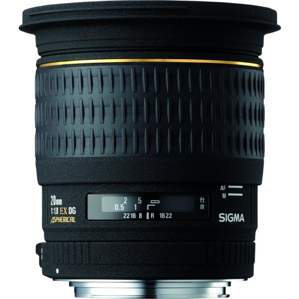 SIGMA 単焦点広角レンズ 20mm F1.8 EX DG ASPHERICAL RF キヤノン用...