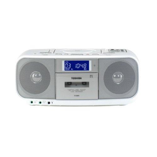 TOSHIBA CDラジオカセットレコーダー CUTEBEAT ホワイト TY-CDK5(W)