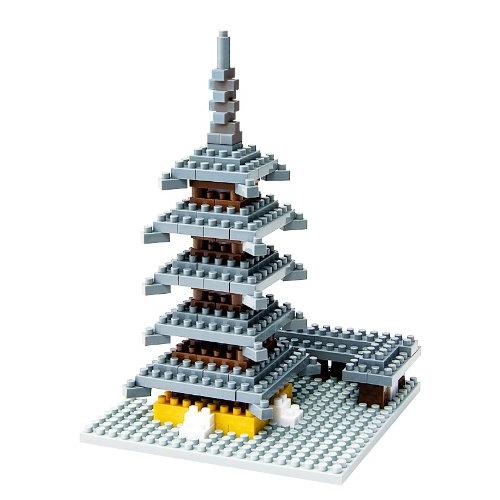 ナノブロック 古都奈良の五重塔