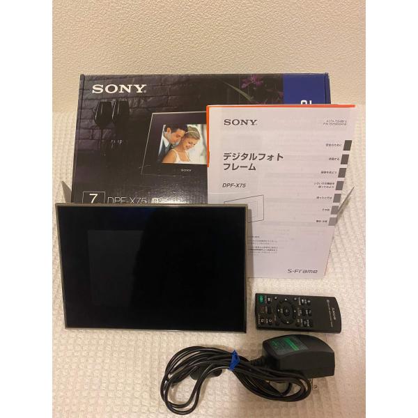 ソニー SONY デジタルフォトフレーム S-Frame X75 7.0型 内蔵メモリー2GB ブラ...