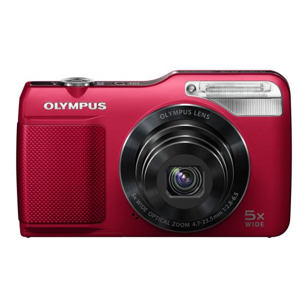 OLYMPUS デジタルカメラ VG-170 レッド 1400万画素 光学5倍ズーム 15m強力フラ...