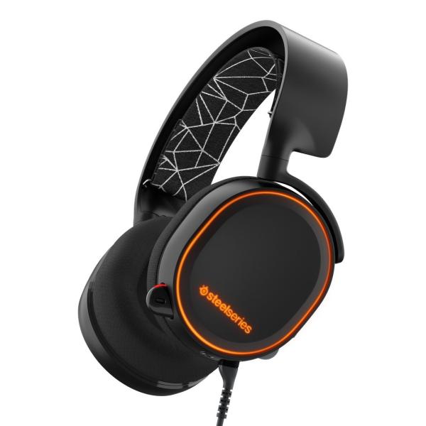 【国内正規品】密閉型 ゲーミングヘッドセット SteelSeries Arctis 5 Black ...