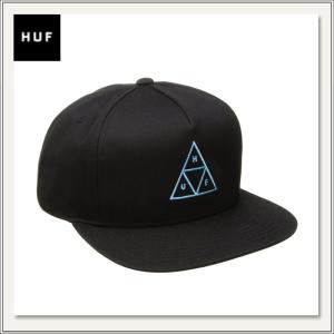 HUF(ハフ) TRIP TRI SNAPBACK CAP(トリプルトライアングルスナップバック) #HT00045 BLACK(ブラック/黒色)[帽子/キャップ/ハット][メンズ/レディース兼用]｜monofactory