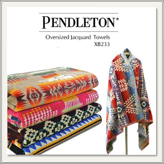 PENDLETON(ペンドルトン)100×180cm Oversized Jacquard Towe...