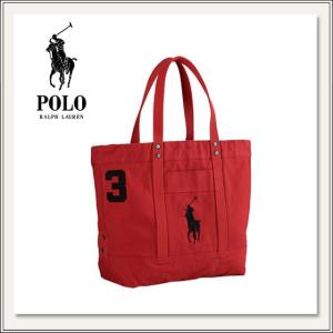 【POLO RALPH LAUREN(ポロ ラルフローレン)】Big Pony Tote Bag(ビッグポニートートバッグ) [レッド(赤)][マザーバッグ][鞄/かばん/バック][メンズ][レディス]｜monofactory