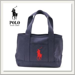 POLO RALPH LAUREN(ポロ ラルフローレン) Big Pony School Tote Bag(ビッグポニースクールトートバッグ)Mサイズ[NAVY(ネイビー/紺)][手提げカバン鞄][レディス]｜monofactory