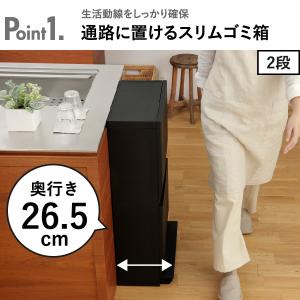 ゴミ箱 45リットル おしゃれ スリム ダスト...の詳細画像3