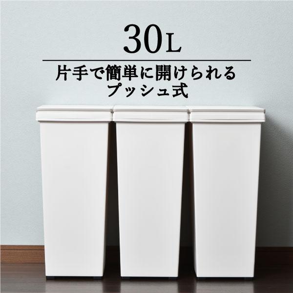 ゴミ箱 ごみ箱 おしゃれ 分別 キッチン スリム 蓋つき 袋 隠れる ワンタッチ 30リットル 45...