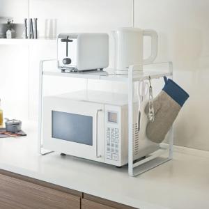 レンジ上ラック おしゃれ 伸縮タイプ キッチン...の詳細画像1