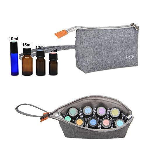 Luxja エッセンシャルオイル収納ケース 8本収納(5-15ml) グレー
