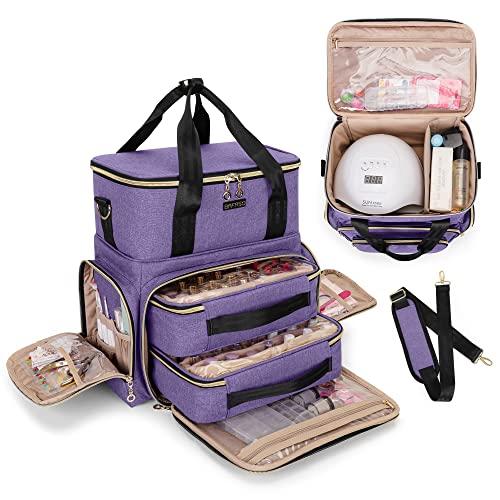 BAFASO マニキュアケース 70ボトル用（15ml） ネイルライト ネイル道具 収納 3WAY ...