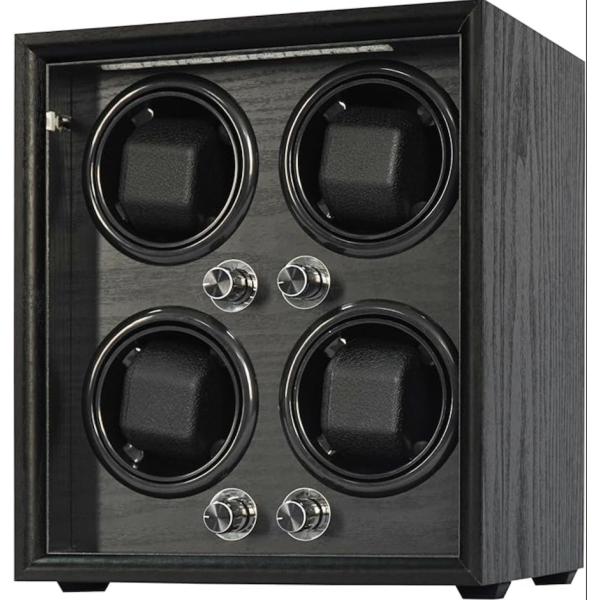 ワインディングマシーン 4本巻き 腕時計自動巻き上げ機 ウォッチワインダー 時計ケース 自動巻き 調...