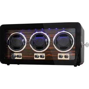 ワインディングマシーン 3本巻き 腕時計自動巻き上げ機 ウォッチワインダー 時計ケース 自動巻き 調...