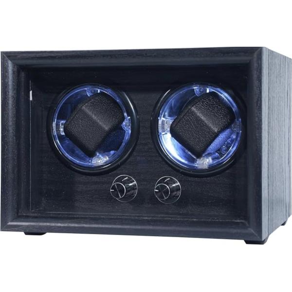 ワインディングマシーン 2本巻き 腕時計自動巻き上げ機 ウォッチワインダー 時計ケース 自動巻き 調...