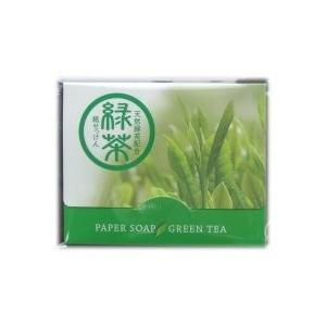 日本製　緑茶　紙せっけん　４０枚入り｜monokobo-shop