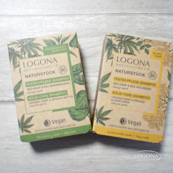 ロゴナ ソリッド シャンプー ヘンプ＆エルダーフラワー/ ヘンプ＆ネトル 60g　LOGONA