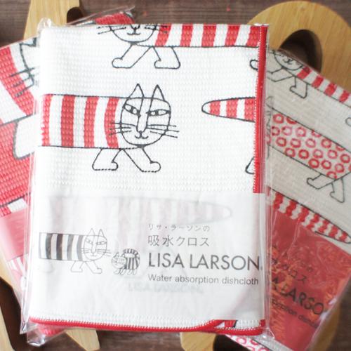 リサラーソン 吸水クロス マイキー（赤）/マイキーパターン/マイキー大/ リサ・ラーソン マイクロフ...