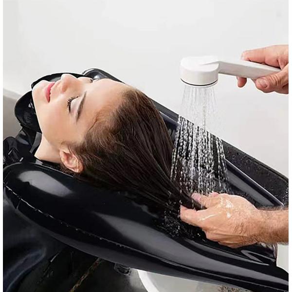 寝たまま洗髪 洗髪器 洗髪槽 シャンプー台 空気式 エアー 枕付き 介護 入院 訪問介護 介護用品 ...