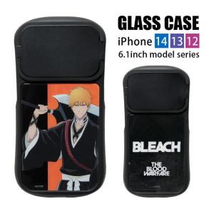 スマホケース iPhone14 13 12 ケース BLEACH 千年血戦篇 ガラスケース 耐衝撃 保護 デザイン アイフォン14 iphone12 キャラクター キャラ｜スマホケース雑貨モノモード2号店