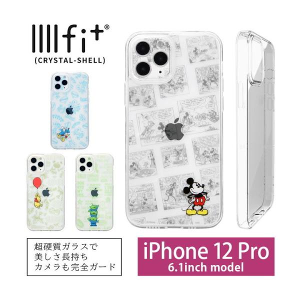 iPhone12 Pro ケース ディズニー イーフィット IIIIfit Crystal shel...