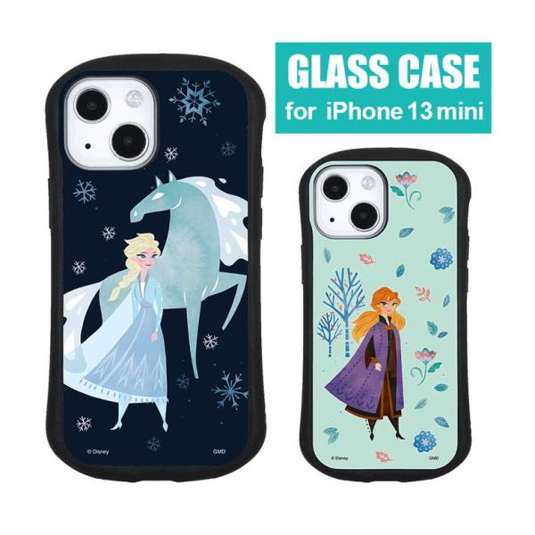 iPhone13 mini ケース ガラス アナと雪の女王 携帯ケース スマホケース iPhone1...