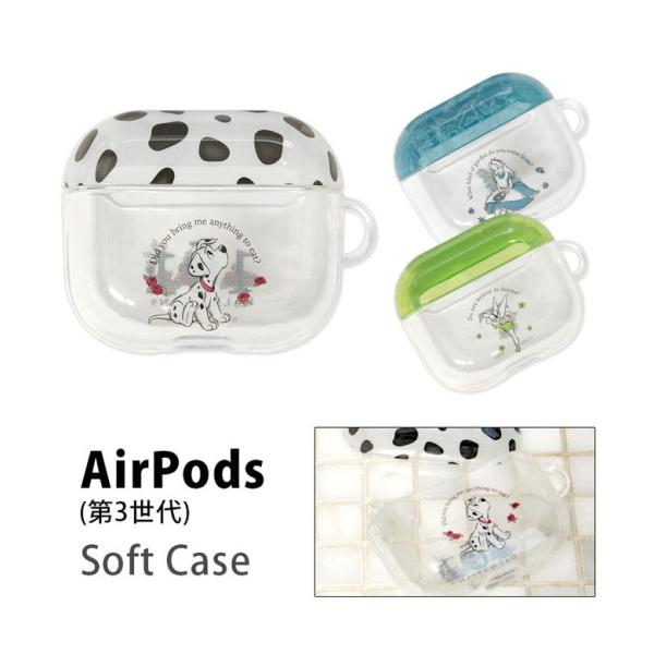 AirPods 第3世代 ケース ディズニー キャラクター ソフト クリア AirPods3 透明 ...