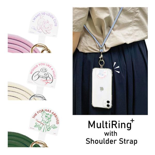 マルチリングプラス ストラップセット スマホショルダー ディズニー キャラクター dng-216