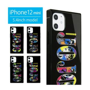 iPhone12 mini ケース ガラス スクエア ジョジョの奇妙な冒険 iPhone 12mini アイフォン12 mini 1部 2部 3部 4部 5部 jjk-56｜monomode0629