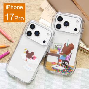 iPhone17Proケース モンチッチ ハイブリッドケース クリアケース