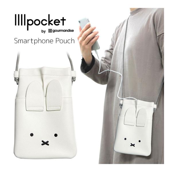 スマホポーチ レディース ミッフィー ダイカット IIIIpocket ポシェット スマートフォンポ...