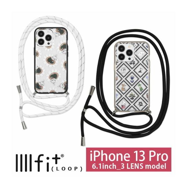 iPhone13 Pro ケース ムーミン IIIIfit Loop ストラップ紐付き スマホケース...