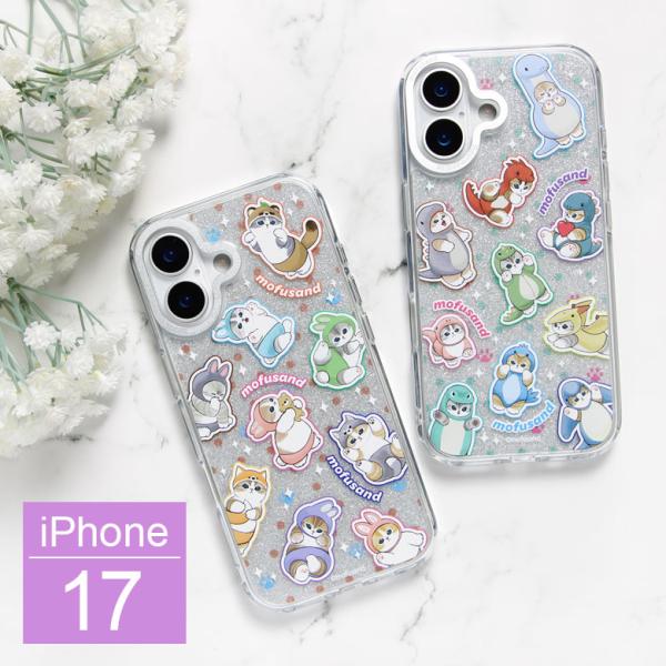 iPhone17 ケース モフサンド mofusand Camera Frameクリアケース ソフト...