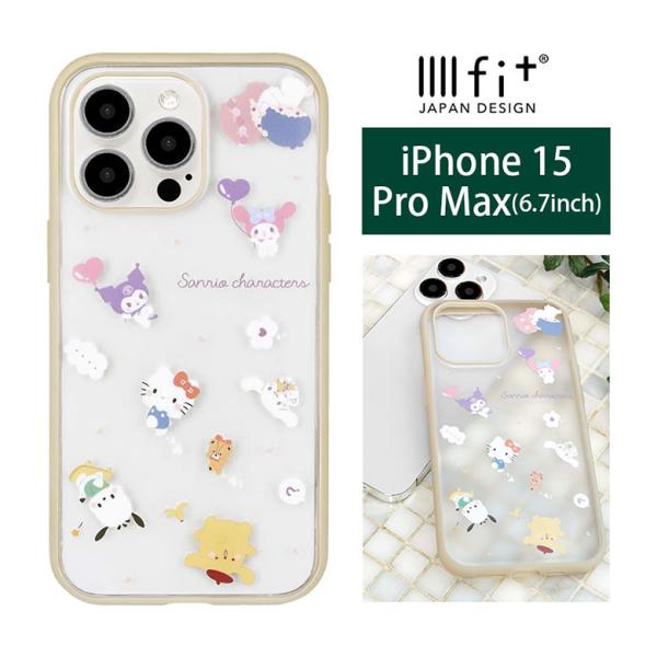 iPhone 15 Pro Max ケース サンリオ IIIIfit Clear スマホケース iP...
