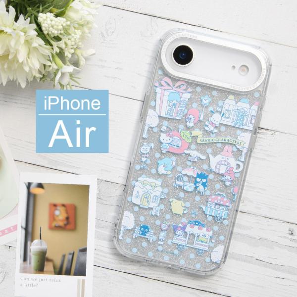 iPhone Air ケース サンリオキャラクターズ Camera Frameクリアケース ソフトカ...