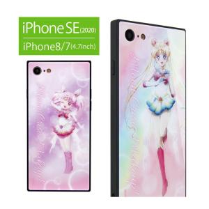 iPhone se ケース 第2世代 美少女戦士セーラームーン iPhone SE2 iPhone8 iPhone7 ガラスケース スクエア アイフォン8 劇場版 Eternal slm-153｜monomode0629