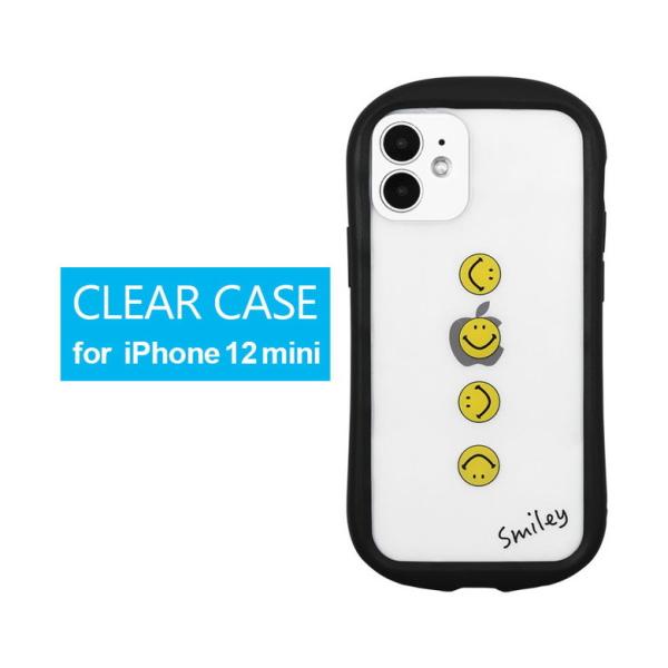 iPhone12 mini ケース スマイリー・フェイス クリアケース スマホケース アイフォン12...
