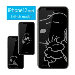 iPhone12 mini フィルム ガラス ピーナッツ アイフォン12 ミニ 液晶フィルム 12mini 画面保護 スヌーピー ジョークール sng-555