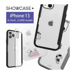 スマホケース iPhone13 スヌーピー クリア SHOWCASE+ 写真やメモが挟める iPhone13 ケース アイフォン13 sng-609｜monomode0629