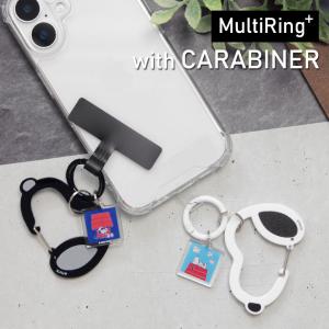 マルチリングプラス スヌーピー ピーナッツ カラビナ付き スマホホルダー sngg-151