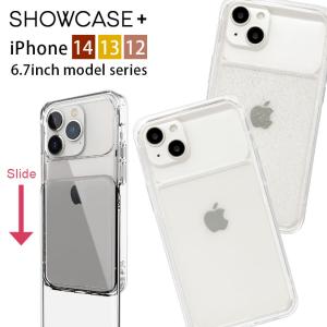 iphone14pro max ケース iphone13 pro max 12 Pro Max 写真やカードが入る SHOWCASE+ 6.7インチモデル対応 クリア swc-14｜monomode0629