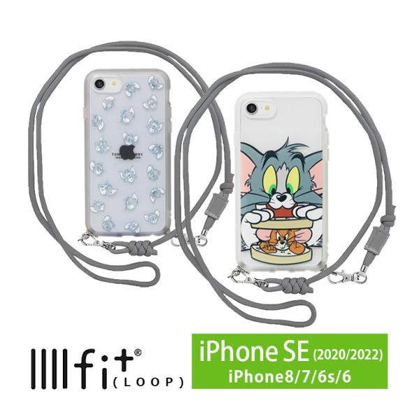 iPhone SE ケース 第3世代 第2世代 トムとジェリー IIIIfit Loop ストラップ...