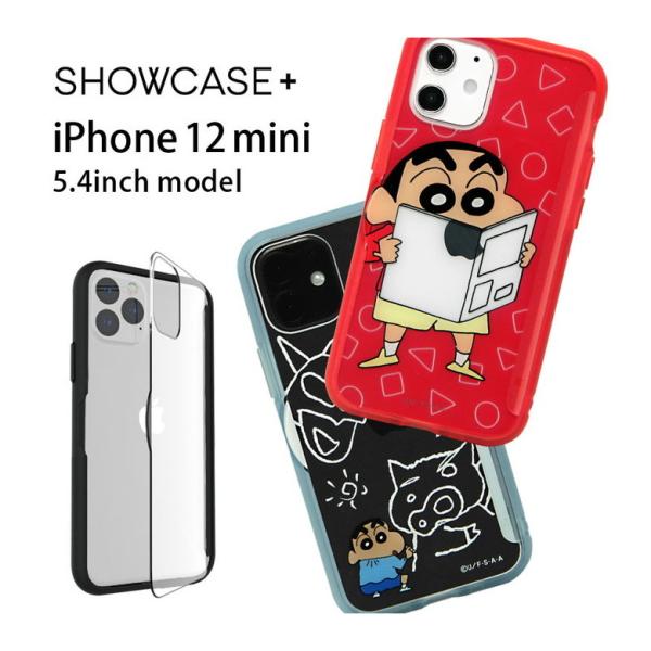 iPhone12 mini ケース クレヨンしんちゃん クリア SHOWCASE+ 写真やメモが挟め...