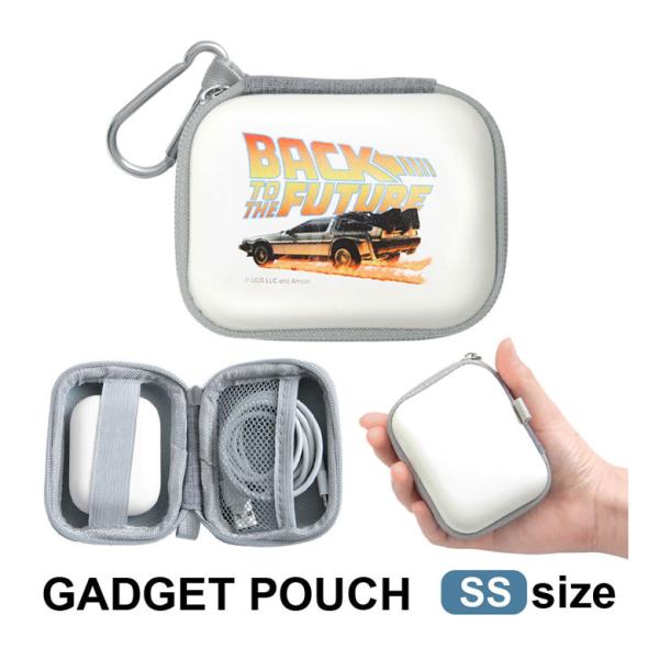 ガジェットポーチ ハード ミニ SS BACK TO THE FUTURE ホワイト ミニポーチ カ...