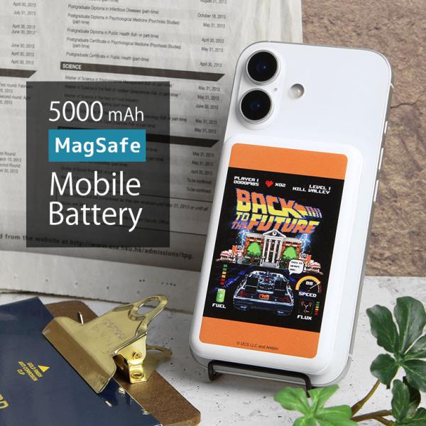 BACK TO THE FUTURE MagSafe モバイルバッテリー 5000mAh ワイヤレス...