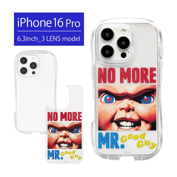 iPhone16Pro ケース CHUCKY iPhone 16 Pro クリスタルクリア ソフト ...