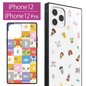 iphone12 ケース iphone12 pro デジモンアドベンチャー ガラス スクエア iPhone 12 iPhone 12 pro アイフォン12 アイホン12ケース スマホケース デジモン