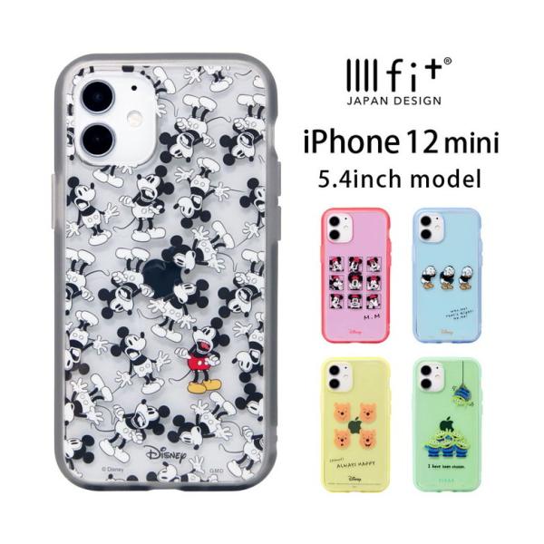 iPhone12 mini ケース ディズニー イーフィット IIIIfit クリア iPhone ...