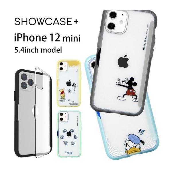 iPhone12 mini ケース ディズニー SHOWCASE+ 写真やメモが挟めるケース クリア...